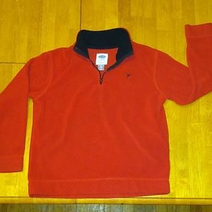 Kids Old Navy red fleece pull over